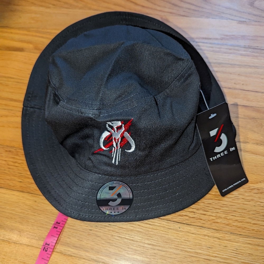 Star Wars MANDALORIAN BANTHA SKULL MERCENARY Three In Custom Bucket Hat
